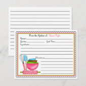 Keukenbenodigdheden voor het bakken Kaarten voor h (Voorkant / Achterkant)