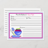 Keukenbenodigdheden voor het bakken Kaarten voor h (Voorkant / Achterkant)