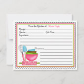 Keukenbenodigdheden voor het bakken Kaarten voor h (Voorkant)