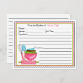 Keukenbenodigdheden voor het bakken Kaarten voor h (Voorkant / Achterkant)