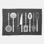 Keukenbestek Silhouettes Monochroom II Theedoek (Horizontaal)