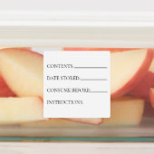 Keukenbewaarkast/vriezer Labels (Aangebracht)