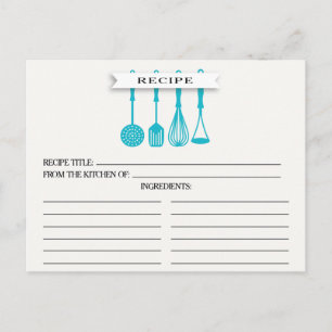 Keukenblauw gereedschap Vrijgezellenfeest Ontvangk Briefkaart