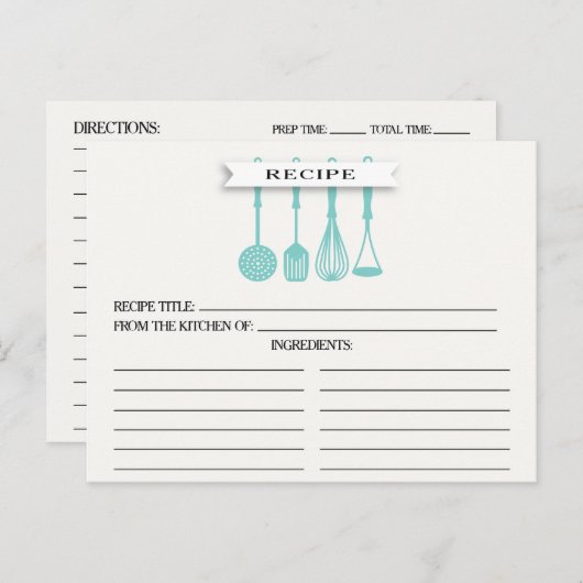 Keukenblauw gereedschap Vrijgezellenfeest Ontvangk Briefkaart (Voorkant / Achterkant)