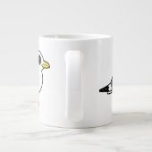 Keukenbloem met rode poten grote koffiekop (Achterkant)