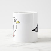 Keukenbloem met rode poten grote koffiekop (Voorkant)