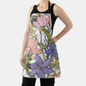 Keukenbloem van de zomer nana op de witte achtergr schort (Insitu)