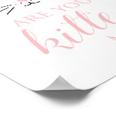 Keukenbord Floral kat gezicht Poster (Hoek)