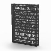 Keukenbord | Gezinsregels | Keukenregels Fotoblokken (Rechts)