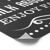 Keukenbord | Gezinsregels | Keukenregels Poster (Hoek)