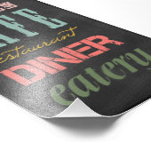 Keukenbord KITCHEN RESTAURANT DELI CAFE BI Foto Afdruk (Hoek)