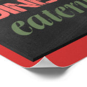 Keukenbord KITCHEN RESTAURANT DELI CAFE BI Poster (Hoek)