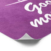 Keukenbord voor de Goede-ochtendkoffie poster (Hoek)