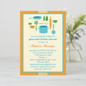 Keukenbridal Shower Invitation Kaart (Staand voorkant)
