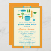 Keukenbridal Shower Invitation Kaart (Voorkant / Achterkant)