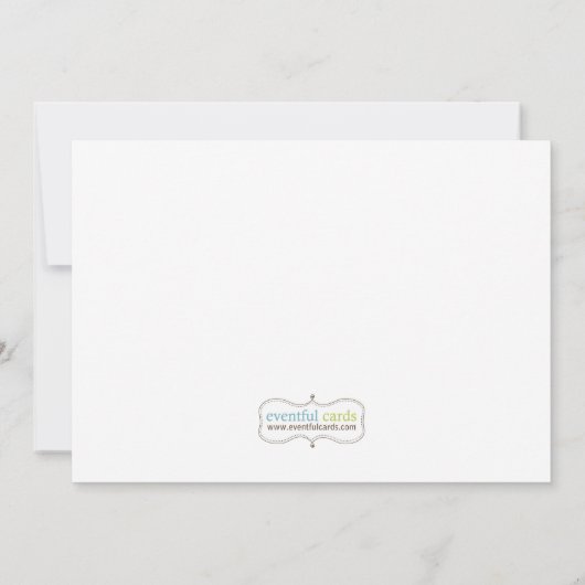 Keukenbridal Shower Invitation Kaart (Achterkant)