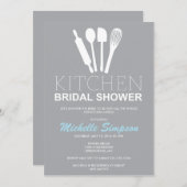 Keukenbridal Shower Invitation Kaart (Voorkant / Achterkant)