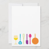 Keukenbridal Shower Invitation Kaart (Achterkant)