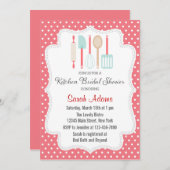 Keukenbridal Shower Invitation Kaart (Voorkant / Achterkant)