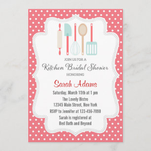 Keukenbridal Shower Invitation Kaart