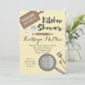 Keukenbridal Shower Invitation Kaart (Staand voorkant)