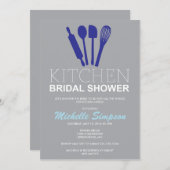Keukenbridal Shower Invitation Kaart (Voorkant / Achterkant)