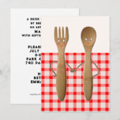 Keukenbridal Shower-uitnodigingen Kaart (Voorkant / Achterkant)