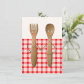 Keukenbridal Shower-uitnodigingen Kaart (Staand voorkant)