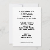 Keukenbridal Shower-uitnodigingen Kaart (Achterkant)