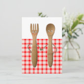 Keukenbridal Shower-uitnodigingen Kaart (Staand voorkant)