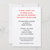 Keukenbridal Shower-uitnodigingen Kaart (Achterkant)