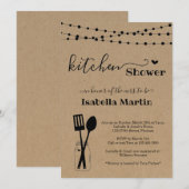 Keukenbruiloft / Vrijgezellenfeest Kaart (Voorkant / Achterkant)