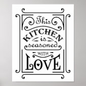 Keukencitaatontwerp Poster (Voorkant)