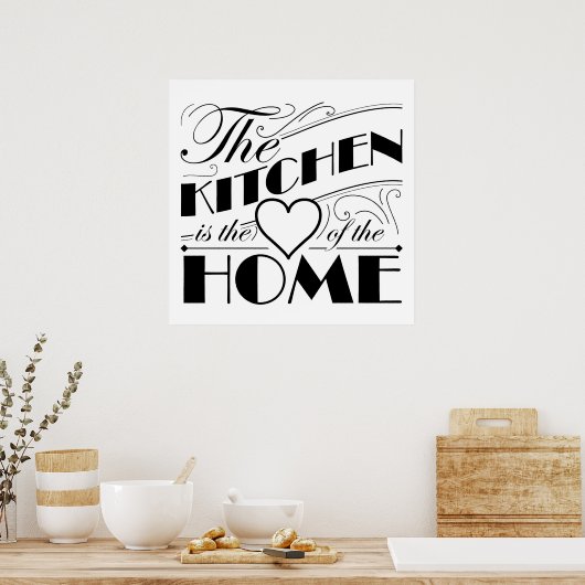 Keukencitaatontwerp Poster (Keuken)