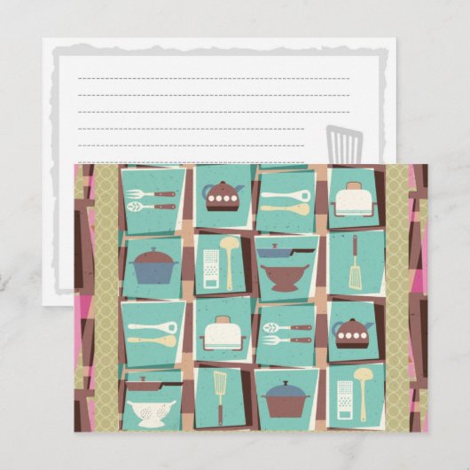 Keukenclub Briefkaart (of Recipe Card) (Voorkant / Achterkant)