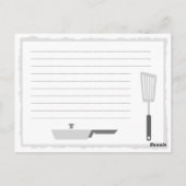 Keukenclub Briefkaart (of Recipe Card) (Achterkant)
