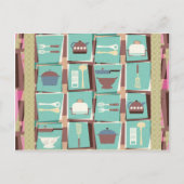 Keukenclub Briefkaart (of Recipe Card) (Voorkant)