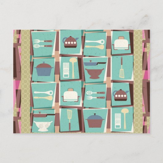 Keukenclub Briefkaart (of Recipe Card) (Voorkant)