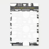 Keukencollage op zwart hout post-it® notes (Voorkant)