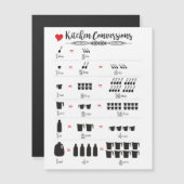 Keukenconversie 5,6 x 4,25-inch Magnetische Kaart (Voorkant / Achterkant)