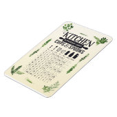 Keukenconversietabel: bekertjes en lepels, 4x6 Mag Magneet (Linkerzijde)