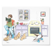 Keukendans Foto Afdruk (Voorkant)