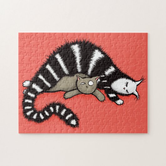 Keukende katten voor moeder en kind legpuzzel (Horizontaal)