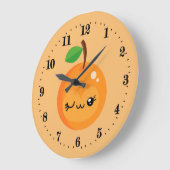 Keukende Kawaii oranje keuken Grote klok (Hoek)