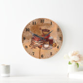 keukendecor schattige koffie grote klok (Huis)