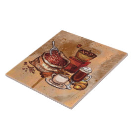 keukendecor schattige koffie tegeltje