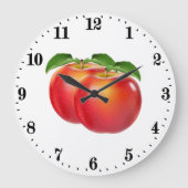 Keukendecor voor appelliefhebbers grote klok (Voorkant)