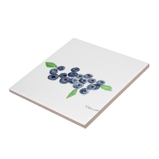 Keukendecor voor bosbessen tegeltje (Zijkant)