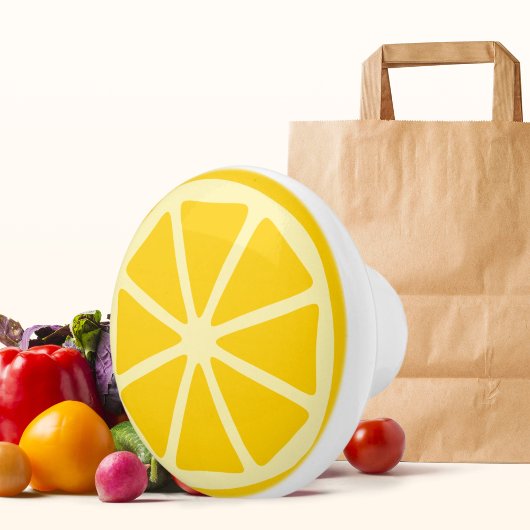 keukendecor voor citroenkoeken keramische knop