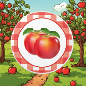 Keukendecor voor rode appelliefhebbers keramische knop